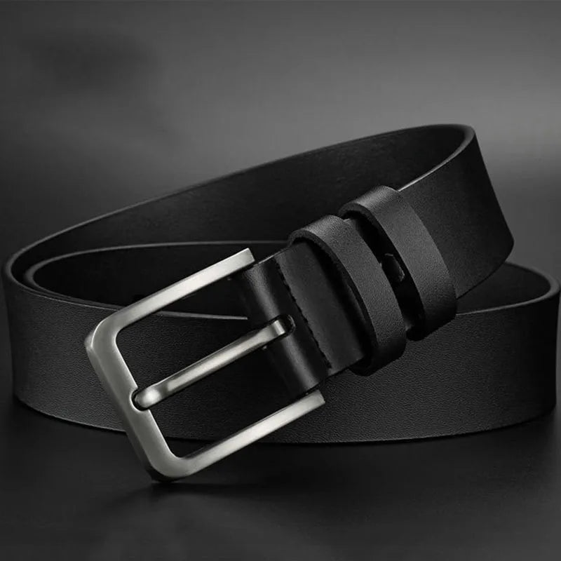 Cinto Masculino de Couro LaoShizi Buckle